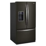 Whirlpool - 27 Cu. Ft. French Door Refrigerator with Platter Pocket - Black Stainless Steel - Image 7