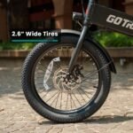 GoTrax - Z4 LITE Folding eBike w/ 25mi Max Operating Range and 20mph Max Speed - Black - Image 6