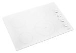 Whirlpool - 30" Built-In Electric Cooktop - White - Image 2