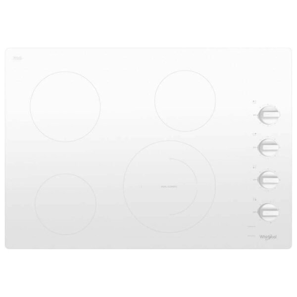 Whirlpool 30" Built-In Electric Cooktop White from Kings Outlet