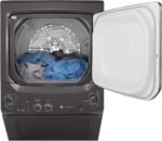 GE 3.8 Cu. Ft. Top Load Washer 5.9 Cu. Ft. Electric Dryer Laundry Center from Kings Outlet