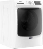 Maytag - 4.8 Cu. Ft. High Efficiency Stackable Front Load Washer with Steam and Fresh Hold - White - Image 2