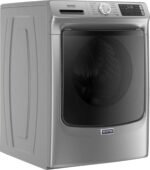 Maytag - 4.8 Cu. Ft. High Efficiency Stackable Front Load Washer with Steam and Fresh Hold - Metallic Slate - Image 2