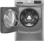 Maytag - 4.8 Cu. Ft. High Efficiency Stackable Front Load Washer with Steam and Fresh Hold - Metallic Slate - Image 6
