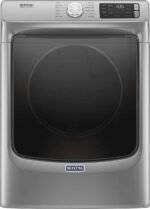 Maytag - 7.3 Cu. Ft. Stackable Gas Dryer with Steam and Extra Power Button - Metallic Slate