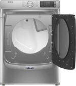 Maytag - 7.3 Cu. Ft. Stackable Gas Dryer with Steam and Extra Power Button - Metallic Slate - Image 5