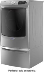 Maytag - 7.3 Cu. Ft. Stackable Gas Dryer with Steam and Extra Power Button - Metallic Slate - Image 7