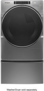 Whirlpool Washer/Dryer Laundry Pedestal Storage Drawer Chrome Shadow from Kings Outlet