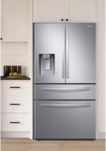 Samsung - 28 Cu. Ft. 4-Door French Door Smart Refrigerator with FlexZone Drawer - Stainless Steel - Image 5