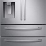 Samsung - 28 Cu. Ft. 4-Door French Door Smart Refrigerator with FlexZone Drawer - Stainless Steel