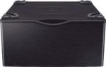 Samsung - Washer/Dryer Laundry Pedestal with Storage Drawer - Brushed Black