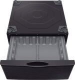 Samsung - Washer/Dryer Laundry Pedestal with Storage Drawer - Brushed Black - Image 4
