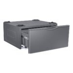Samsung - Washer/Dryer Laundry Pedestal with Storage Drawer - Platinum - Image 2
