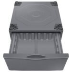 Samsung - Washer/Dryer Laundry Pedestal with Storage Drawer - Platinum - Image 4