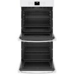 GE - 27" Built-In Double Electric Wall Oven - White - Image 4