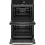 GE Profile - 30" Smart Built-In Double Electric Convection Wall Oven with Air Fry & Precision Cooking - Black Stainless Steel - Image 3