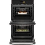 GE Profile - 30" Smart Built-In Double Electric Convection Wall Oven with Air Fry & Precision Cooking - Black Stainless Steel - Image 4