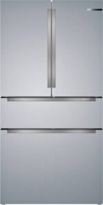 Bosch 800 Series 20.5 Cu. Ft. 4-Door French Door Bottom Freezer Counter-Depth Smart Refrigerator from Kings Outlet