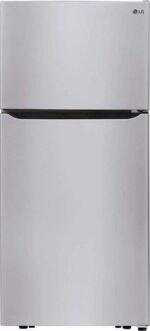 LG - 20.2 Cu. Ft. Top-Freezer Refrigerator - Stainless Steel