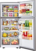 LG - 20.2 Cu. Ft. Top-Freezer Refrigerator - Stainless Steel - Image 6