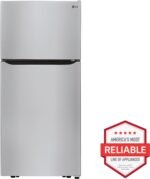 LG - 20.2 Cu. Ft. Top-Freezer Refrigerator - Stainless Steel - Image 3