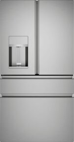 Café 27.8 Cu. Ft. 4-Door French Door Smart Refrigerator Convertible Drawer Soft Freeze Platinum from Kings Outlet