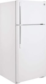 GE - 16.6 Cu. Ft. Top-Freezer Refrigerator with LED Interior Lighting - White - Image 3