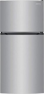 Frigidaire - 13.9 Cu. Ft. Top-Freezer Refrigerator - Fingerprint-Resistant Stainless Steel Look