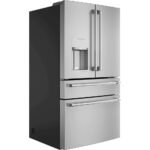 Café 27.6 Cu. Ft. 4-Door French Door Smart Refrigerator Customizable Brushed Stainless Steel from Kings Outlet