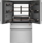 Café 27.6 Cu. Ft. 4-Door French Door Smart Refrigerator Customizable Brushed Stainless Steel from Kings Outlet