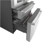 Café 27.6 Cu. Ft. 4-Door French Door Smart Refrigerator Customizable Brushed Stainless Steel from Kings Outlet