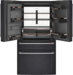 Café - 27.6 Cu. Ft. 4-Door French Door Smart Refrigerator with Convertible Temperature Drawer - Matte Black - Image 5