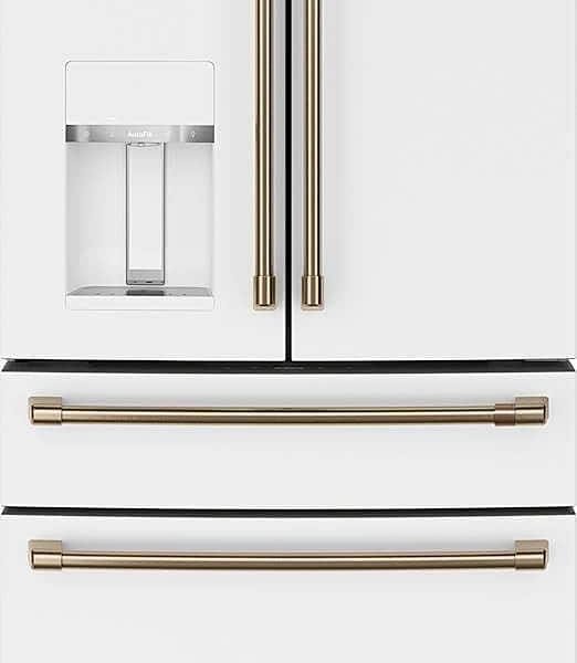 Café 27.6 Cu. Ft. 4-Door French Door Smart Refrigerator Customizable Matte White from Kings Outlet