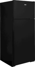 Hotpoint - 17.5 Cu. Ft. Top-Freezer Refrigerator with LED Interior Lighting - Black - Image 2