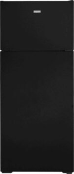 Hotpoint - 17.5 Cu. Ft. Top-Freezer Refrigerator with LED Interior Lighting - Black
