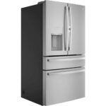 GE Profile - 27.9 Cu. Ft. 4-Door French Door Smart Refrigerator with Hands-Free AutoFill - Stainless Steel - Image 2