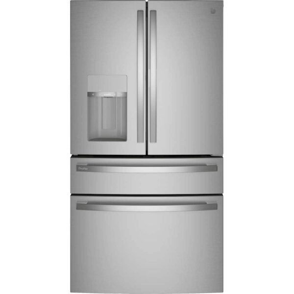 GE Profile 27.9 Cu. Ft. 4-Door French Door Smart Refrigerator Hands-Free AutoFill Stainless Steel from Kings Outlet