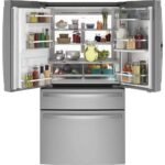 GE Profile - 27.9 Cu. Ft. 4-Door French Door Smart Refrigerator with Hands-Free AutoFill - Stainless Steel - Image 4