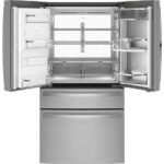 GE Profile - 27.9 Cu. Ft. 4-Door French Door Smart Refrigerator with Hands-Free AutoFill - Stainless Steel - Image 5