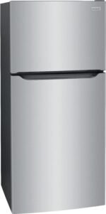 Frigidaire - 18.3 Cu. Ft. Garage Ready Top-Freezer Refrigerator - Stainless Steel - Image 2