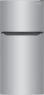 Frigidaire - 18.3 Cu. Ft. Garage Ready Top-Freezer Refrigerator - Stainless Steel