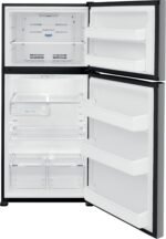 Frigidaire - 18.3 Cu. Ft. Garage Ready Top-Freezer Refrigerator - Stainless Steel - Image 5