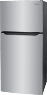 Frigidaire - 18.3 Cu. Ft. Garage Ready Top-Freezer Refrigerator - Stainless Steel - Image 3