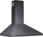Samsung - 30 inches - Externally Vented & Recirculating - Wall Range Hood - Black Stainless Steel - Image 2