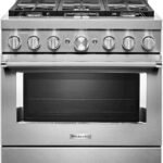KitchenAid - Commercial-Style 5.1 Cu. Ft. Slide-In Gas True Convection Range with Self-Cleaning - Stainless Steel