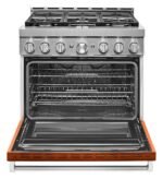 KitchenAid - Commercial-Style 5.1 Cu. Ft. Slide-In Gas True Convection Range with Self-Cleaning - Scorched Orange - Image 6