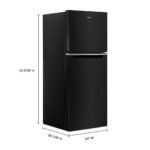 Whirlpool 11.6 Cu. Ft. Top-Freezer Counter-Depth Refrigerator Black from Kings Outlet