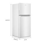 Whirlpool - 11.6 Cu. Ft. Top-Freezer Counter-Depth Refrigerator - White - Image 4