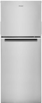Whirlpool - 11.6 Cu. Ft. Top-Freezer Counter-Depth Refrigerator with Electronic Temperature Controls - Stainless Steel
