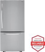 LG 25.5 Cu. Ft. Bottom-Freezer Refrigerator Ice Maker Stainless Steel from Kings Outlet